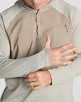 Men’s Long Run Hooded Solar Henley