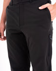 Windward Thermal Pant in Black — waistband and front pocket detail