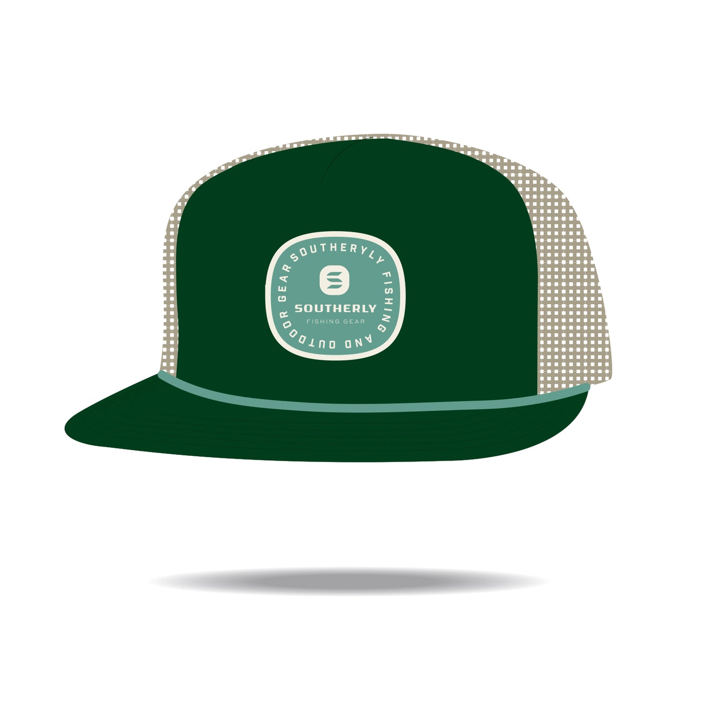 Flat Brim Logo Trucker