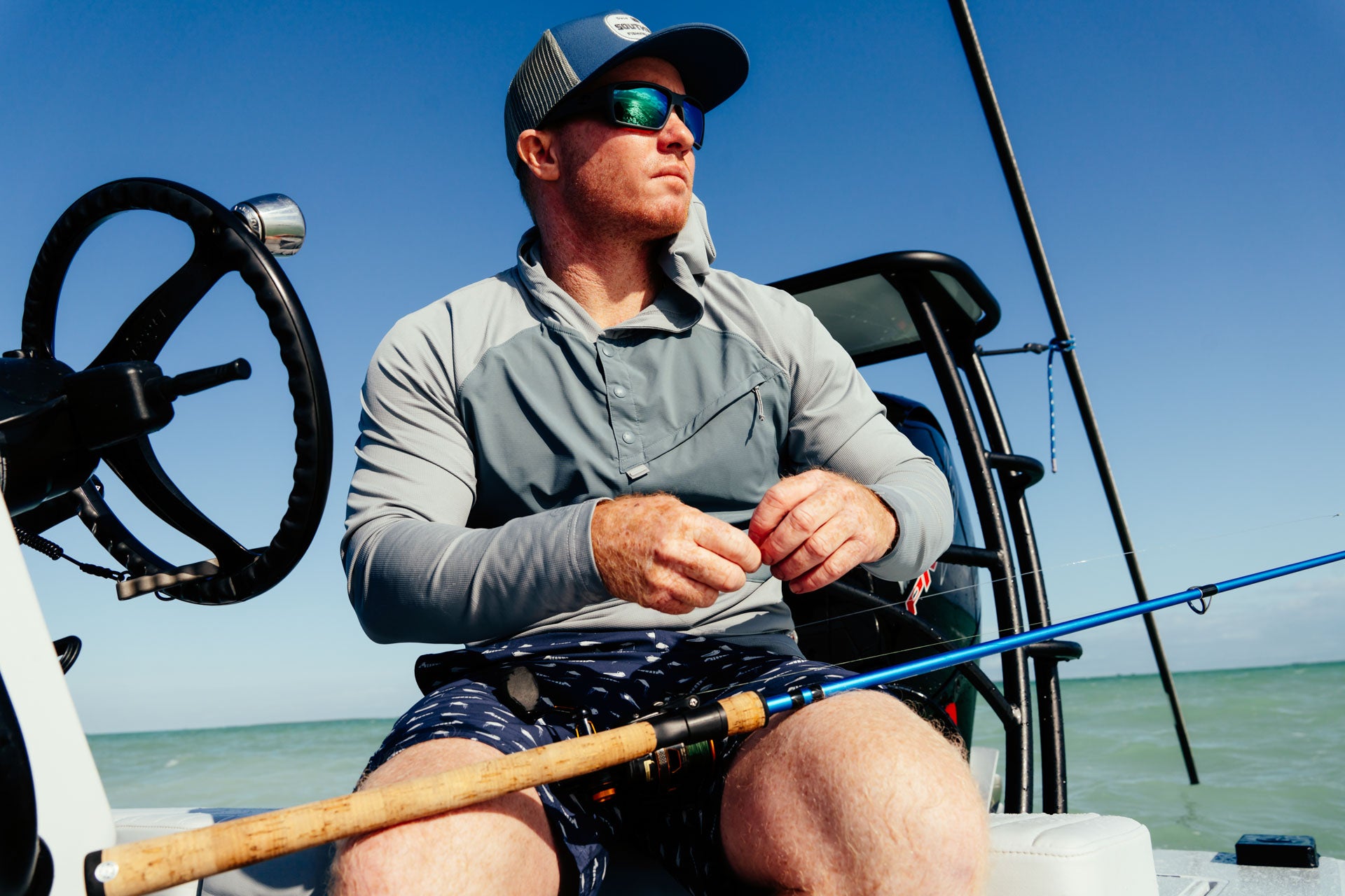 Men’s Long Run Hooded Solar Henley