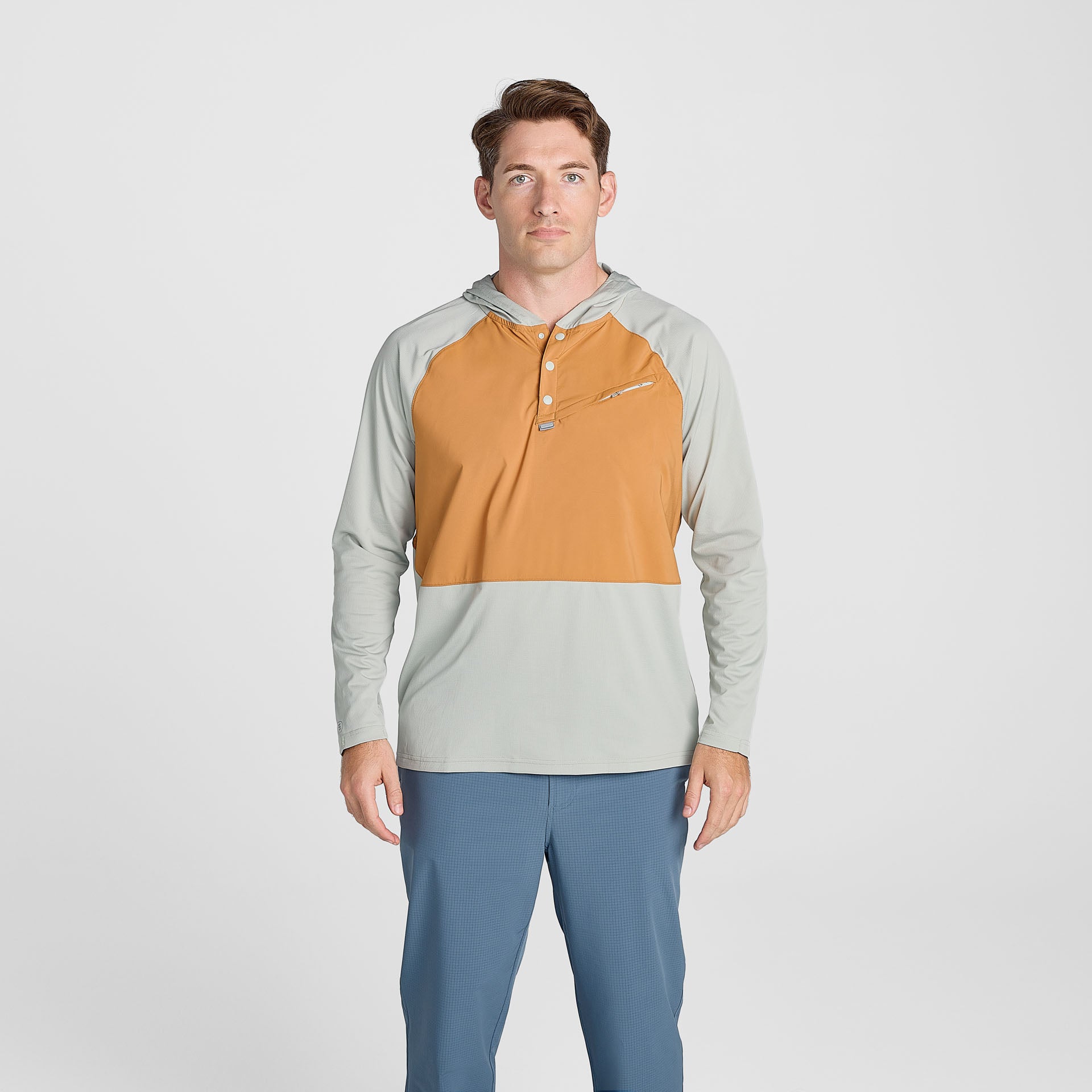 Men’s Long Run Hooded Solar Henley