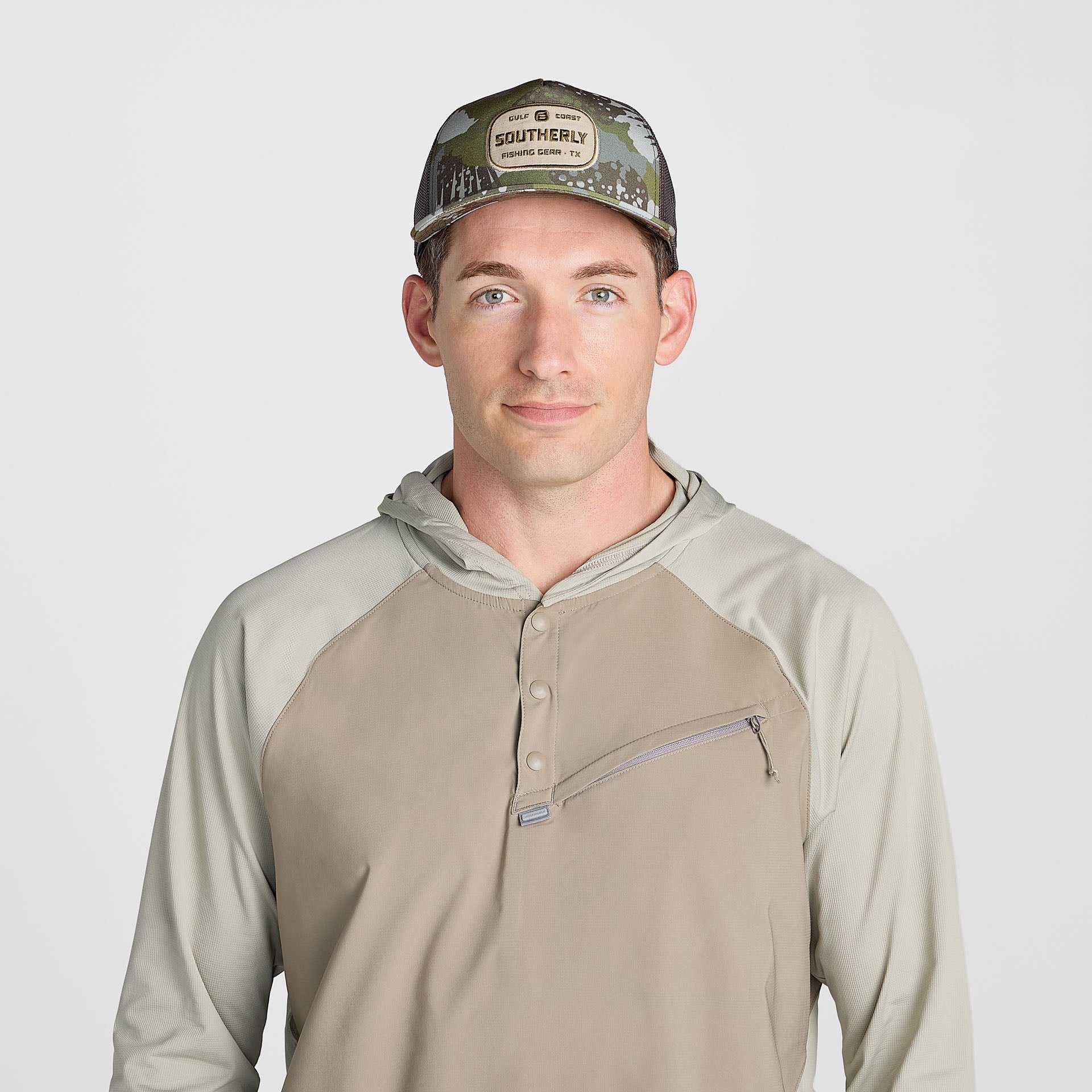 Men’s Long Run Hooded Solar Henley