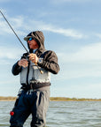 Wade fishing the flats in the Breakwater Wader