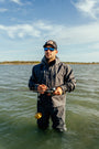 Men's HD Coastal Fishing Jacket in Tempest, wading the flats