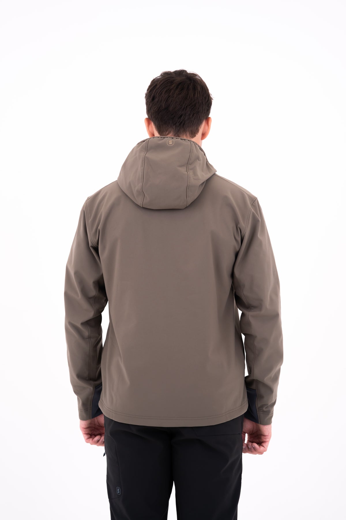 Men's Windward Thermal Hoody in Crocodile — studio back view